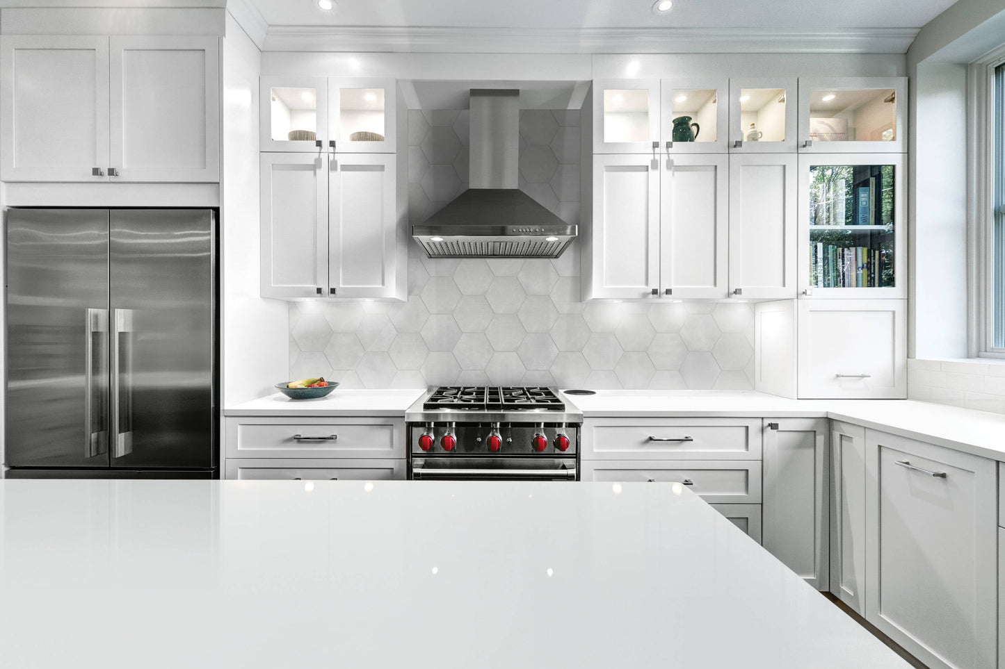 Satori Nouveau Greige 7-in x 8-in Matte Porcelain Encaustic Hexagon Floor and Wall Tile (0.28-sq. ft/ Piece)