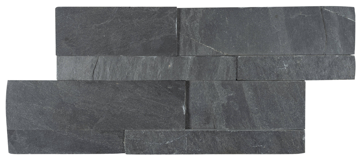 Satori Charcoal Ledgestone 6-in x 12-in Natural Stone Look Wall Tile (0.48-sq. ft/ Piece)