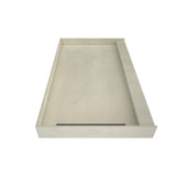 WonderFall Trench 36 in. x 48 in. Single Threshold Shower Base with Left Drain and Tileable Trench Grate - Super Arbor
