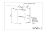 Saint Birch Miami White 2-Drawer 31-in File Cabinet
