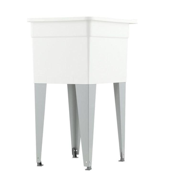 18 in. x 24 in. Plastic Utilatub Single Laundry Tub in White