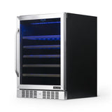NewAir 52-Bottle Capacity Stainless Steel Built-In/Freestanding Wine Chiller