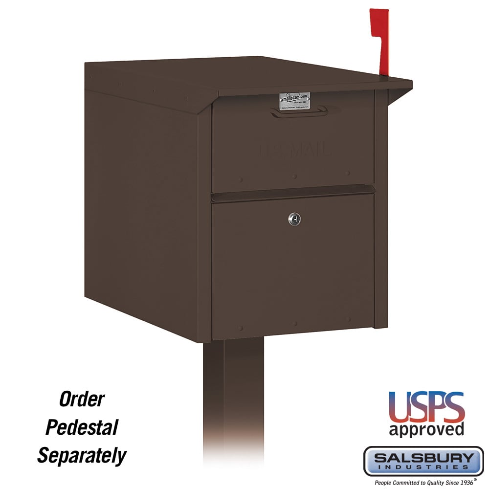 Bronze Mail Chest with Secure Locking Doors and USPS Approval