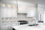 Satori Silver Crescent 12-in x 12-in Honed Natural Stone Look Mosaic Wall Tile (1-sq. ft/ Piece)