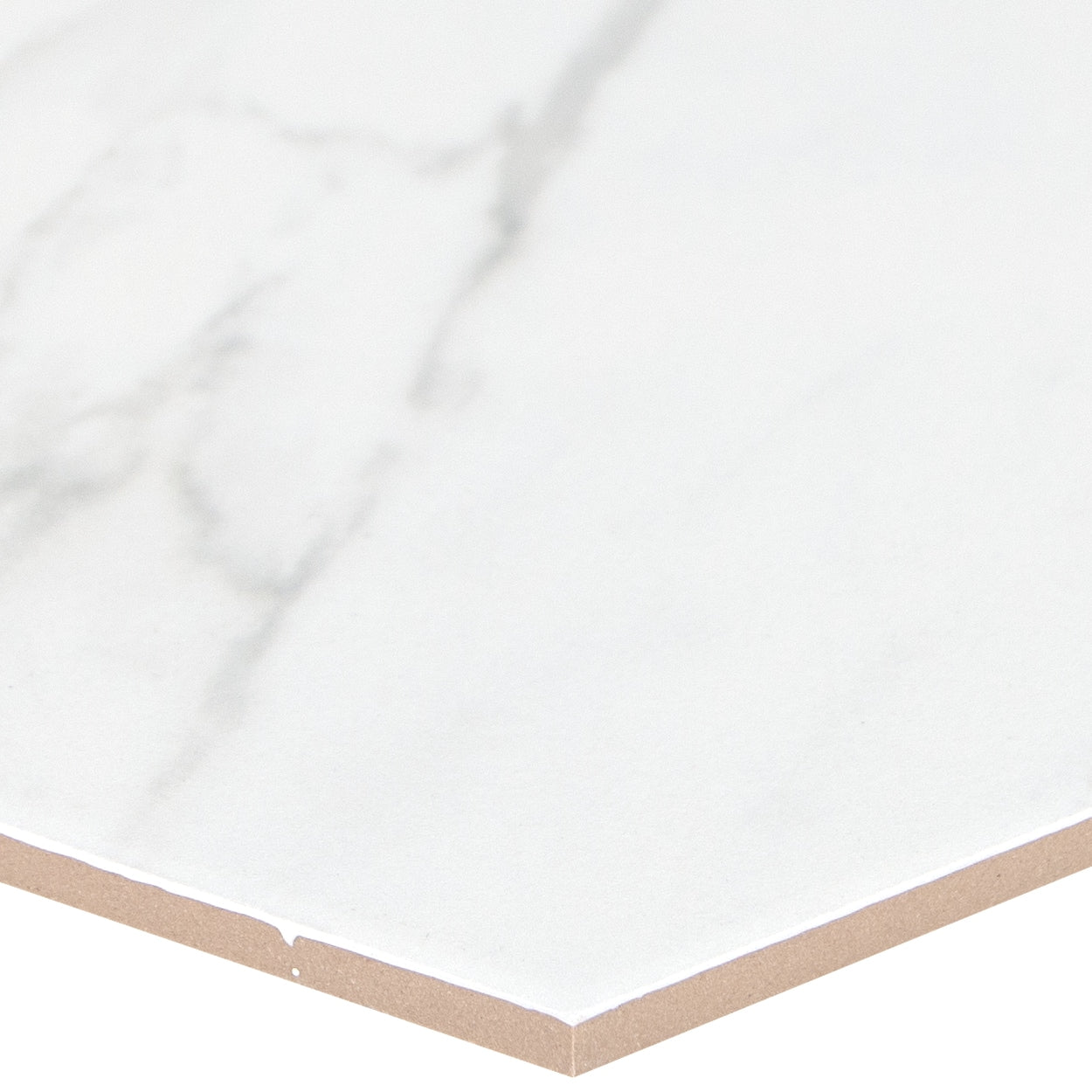 Satori Regent Carrara Nevoso 8-in x 10-in Matte Porcelain Hexagon Floor and Wall Tile (0.44-sq. ft/ Piece)
