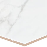 Satori Regent Carrara Nevoso 8-in x 10-in Matte Porcelain Hexagon Floor and Wall Tile (0.44-sq. ft/ Piece)