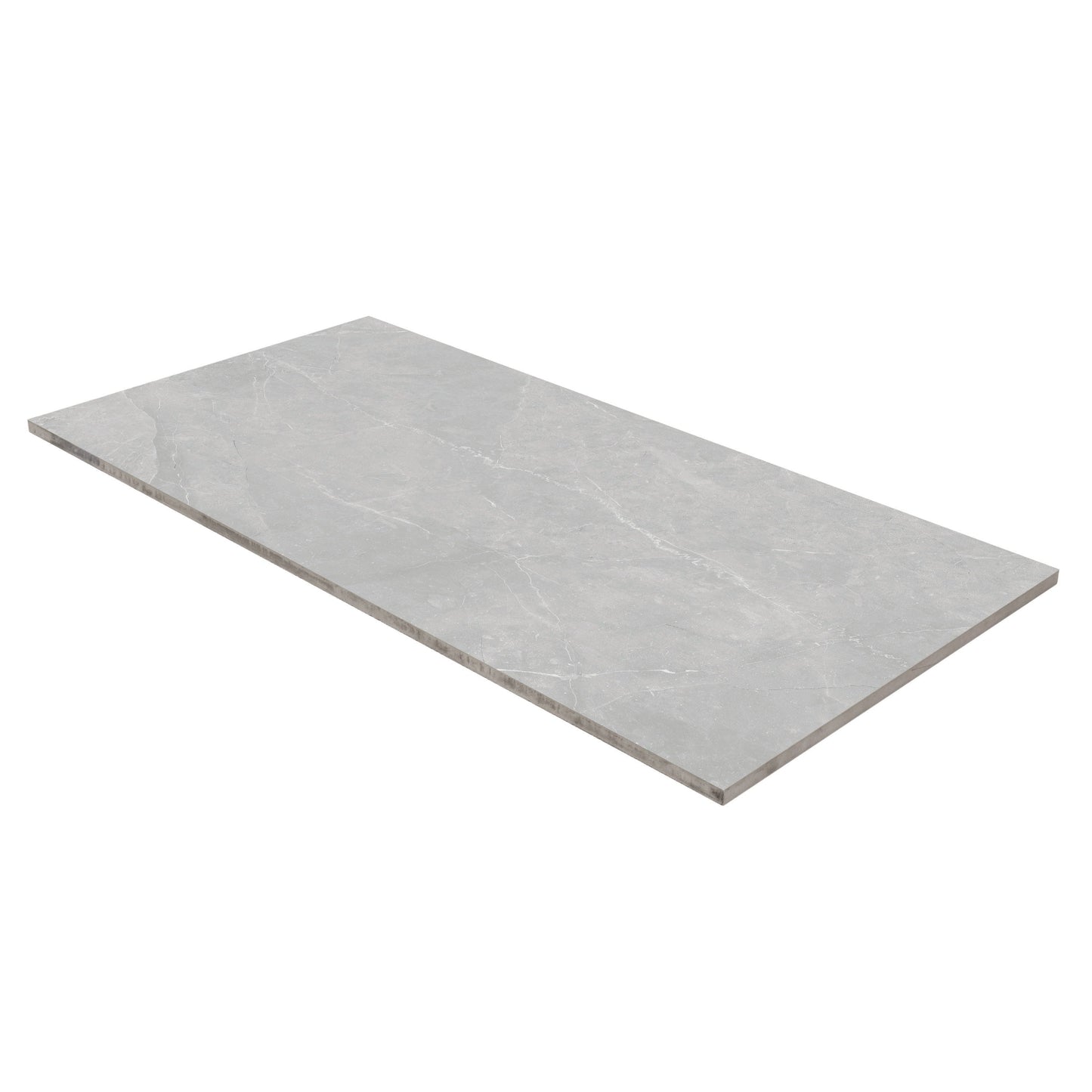 Satori Palisade Grigio 12-in x 24-in Polished Porcelain Marble Look Floor and Wall Tile (1.94-sq. ft/ Piece)