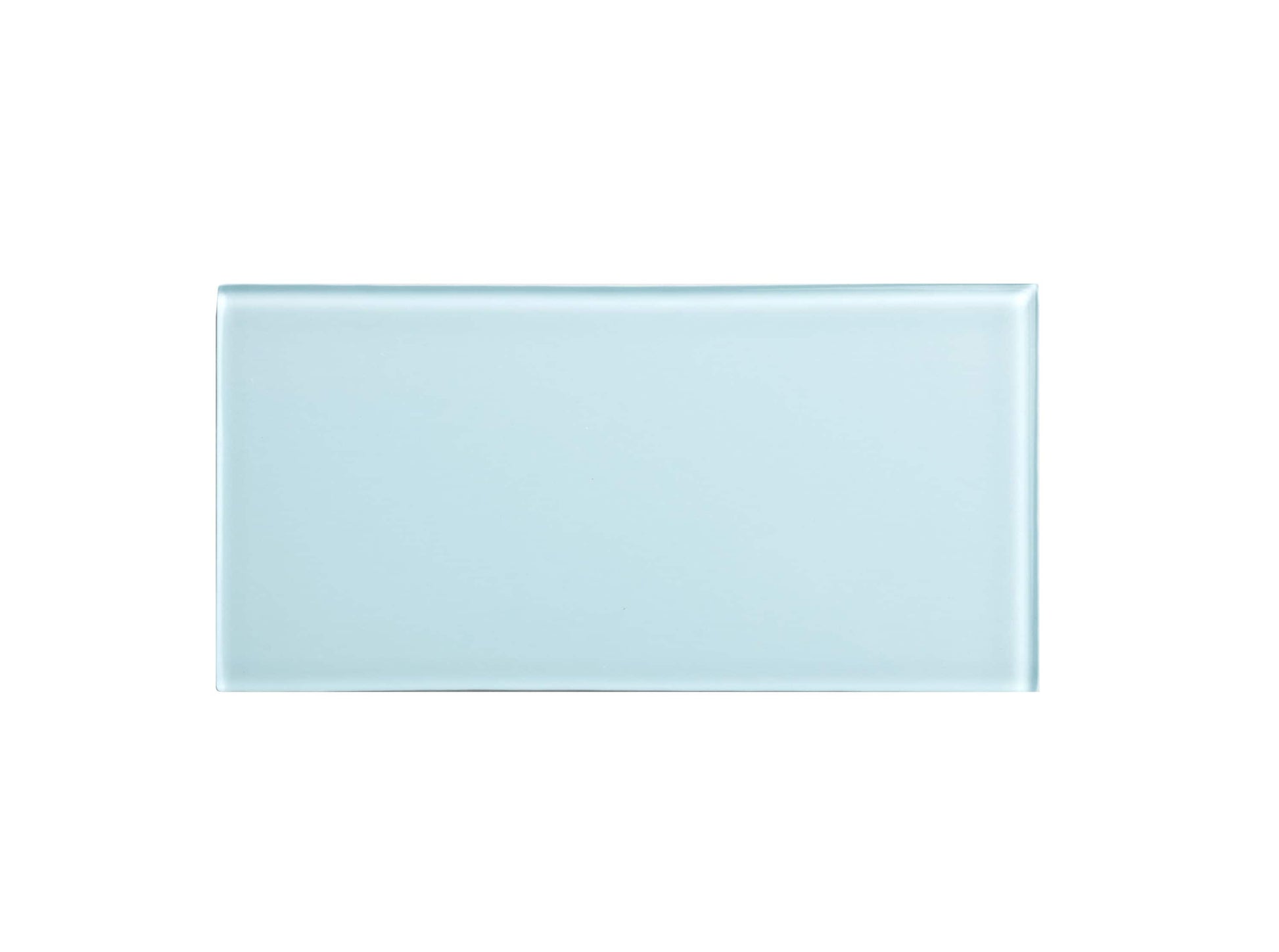 WS Tiles EZ-Tach Baby Blue 3-in x 6-in Polished Glass Peel and stick Wall Tile product image