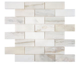 Satori Bianco Perla 12-in x 12-in Polished Natural Stone Look Mosaic Floor and Wall Tile (0.98-sq. ft/ Piece)