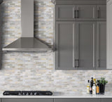 Satori Bianco Perla 12-in x 12-in Polished Natural Stone Look Mosaic Floor and Wall Tile (0.98-sq. ft/ Piece)