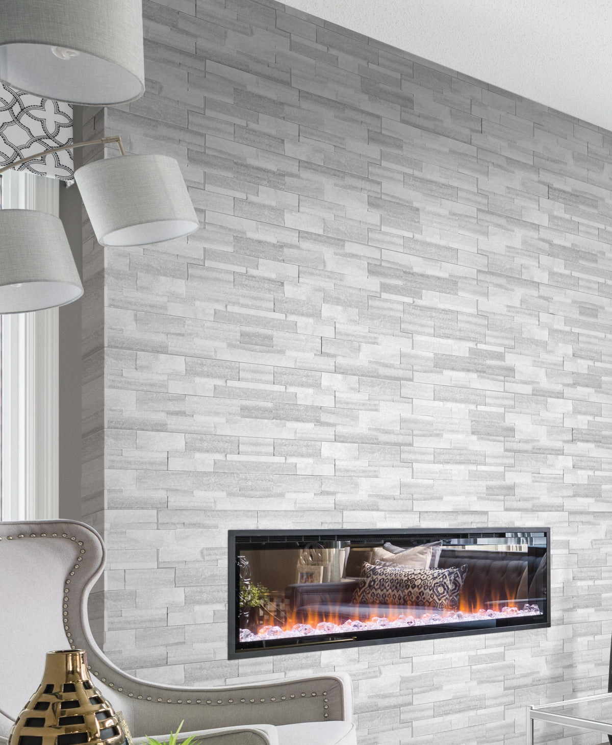 Satori Summit Ice Ledgestone 6-in x 18-in Natural Stone Look Wall Tile (3.66-sq. ft/ Carton)