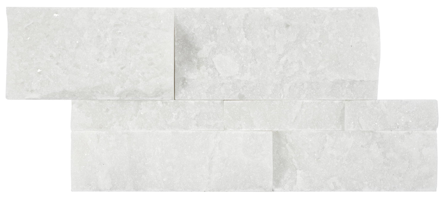 Satori Northern Arctic Ledgestone 6-in x 12-in Natural Stone Marble Look Wall Tile (0.48-sq. ft/ Piece)