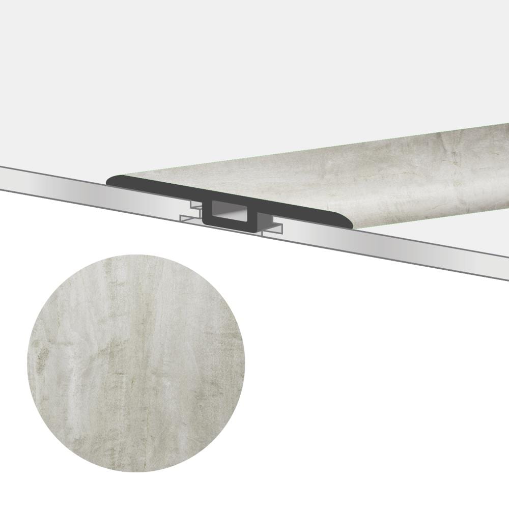 Lucida USA GlueCore T-moulding Satinstone 0.27-in T x 1.75-in W x 48-in L Vinyl T-moulding