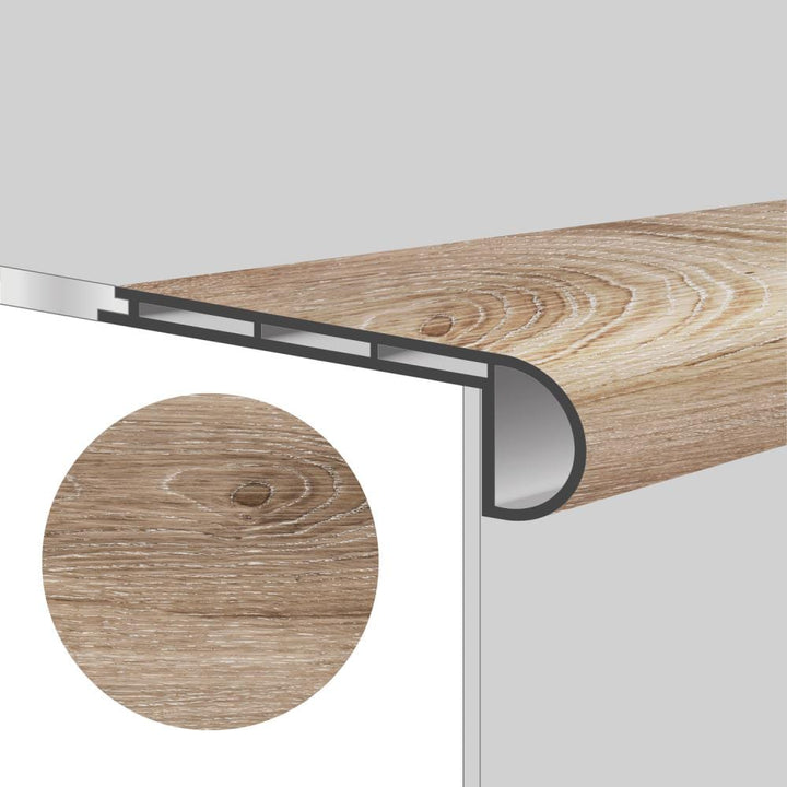 Lucida USA 3-in x 48-in Siliceous Vinyl Floor Stair Nose