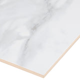 Satori Statuario Novello 10-in x 28-in Glossy Ceramic Marble Look Wall Tile (1.91-sq. ft/ Piece)