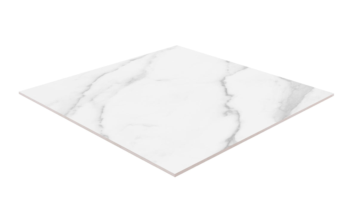 Satori Regent Statuario 24-in x 24-in Polished Porcelain Marble Look Floor and Wall Tile (3.87-sq. ft/ Piece)