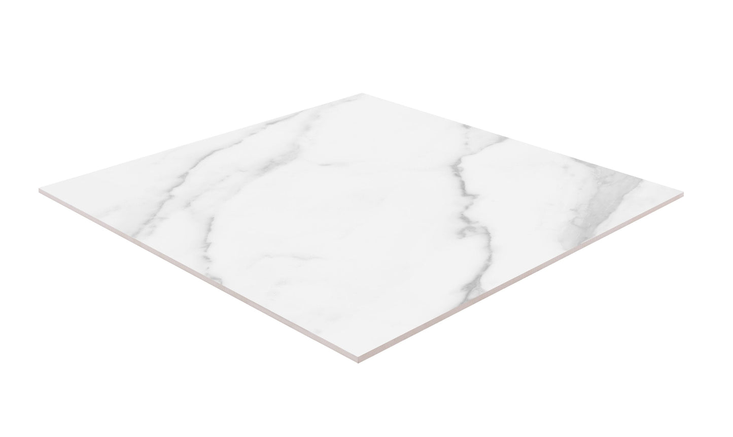 Satori Regent Statuario 24-in x 24-in Polished Porcelain Marble Look Floor and Wall Tile (3.87-sq. ft/ Piece)