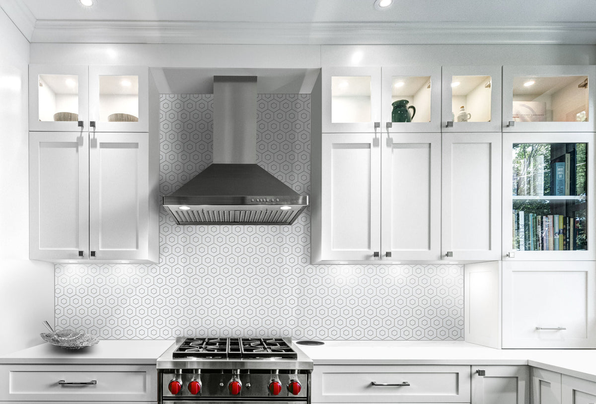 Satori Hudson Brilliant White 12-in x 12-in Matte Porcelain Honeycomb Wall Tile (0.94-sq ft/ Piece)