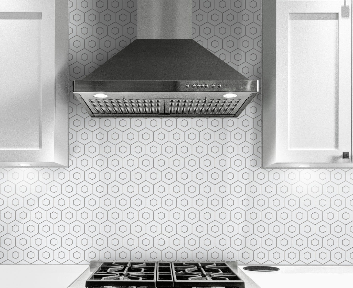 Satori Hudson Brilliant White 12-in x 12-in Matte Porcelain Hexagon Mosaic Floor and Wall Tile (0.94-sq. ft/ Piece)