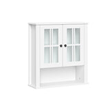 RiverRidge Danbury 22.69-in x 24.25-in x 7.75-in White Soft Close Bathroom Wall Cabinet