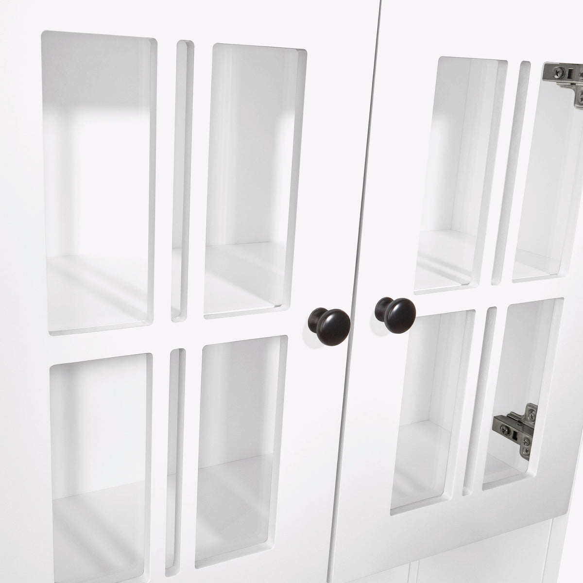 RiverRidge Danbury 22.69-in x 24.25-in x 7.75-in White Soft Close Bathroom Wall Cabinet