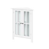 RiverRidge Danbury 25.5-in x 31.5-in x 12.75-in White Freestanding Corner Linen Cabinet