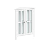 RiverRidge Danbury 25.5-in x 31.5-in x 12.75-in White Freestanding Corner Linen Cabinet