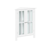 RiverRidge Danbury 25.5-in x 31.5-in x 12.75-in White Freestanding Corner Linen Cabinet