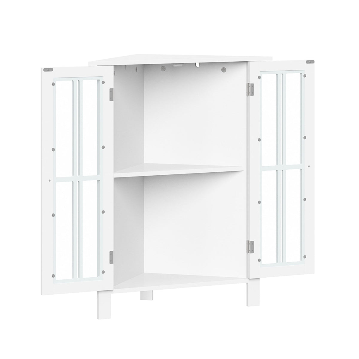 RiverRidge Danbury 25.5-in x 31.5-in x 12.75-in White Freestanding Corner Linen Cabinet