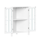 RiverRidge Danbury 25.5-in x 31.5-in x 12.75-in White Freestanding Corner Linen Cabinet