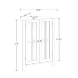RiverRidge Danbury 25.5-in x 31.5-in x 12.75-in White Freestanding Corner Linen Cabinet