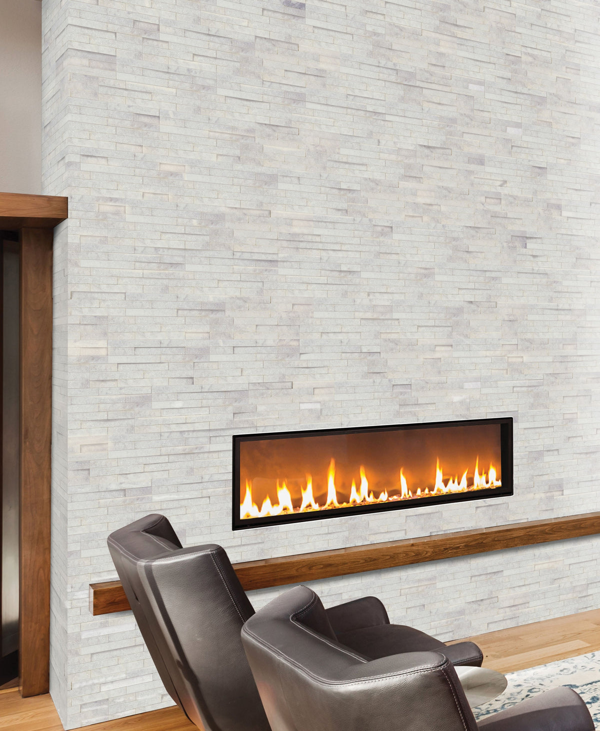 Satori Northern Arctic Ledgestone 6-in x 12-in Natural Stone Marble Look Wall Tile (0.48-sq. ft/ Piece)