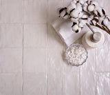 Apollo Tile (Sample) Duchess White 4-in x 4-in Glossy Ceramic Wall Tile