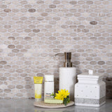 Apollo Tile (Sample) Gray 4-in x 4-in Polished Wood Honeycomb Wood Look Floor and Wall Tile