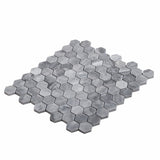 Apollo Tile (Sample) White 4-in x 4-in Polished Marble Honeycomb Floor and Wall Tile
