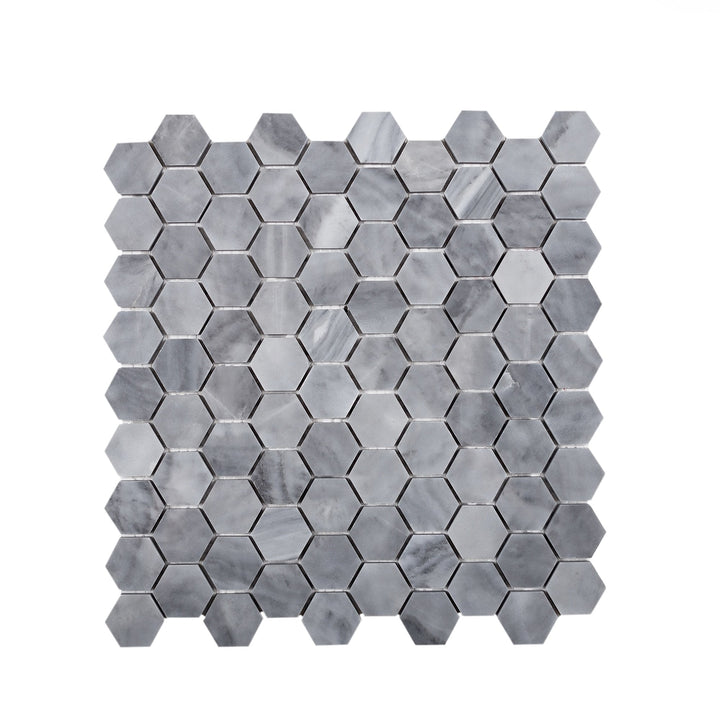 Apollo Tile (Sample) White 4-in x 4-in Polished Marble Honeycomb Floor and Wall Tile