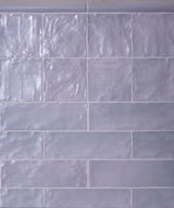 Apollo Tile (Sample) Duchess Grey 4-in x 4-in Glossy Ceramic Brick Look Wall Tile