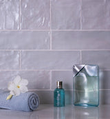Apollo Tile (Sample) Duchess Grey 4-in x 4-in Glossy Ceramic Brick Look Wall Tile
