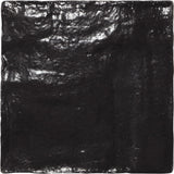 Apollo Tile (Sample) Duchess Black 4-in x 4-in Glossy Ceramic Wall Tile