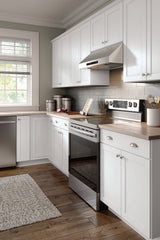 Diamond NOW Arcadia 18-in W x 35-in H x 23.75-in D White 3-Drawer Base Fully Assembled Cabinet (Recessed Panel Shaker Style)