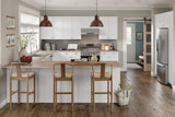 Diamond NOW Arcadia 18-in W x 90-in H x 23.75-in D White Pantry Fully Assembled Cabinet (Recessed Panel Shaker Door Style)