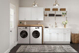 Diamond NOW Arcadia 36-in W x 35-in H x 23.75-in D White 1-Drawer Base Fully Assembled Cabinet (Recessed Panel Shaker Style)
