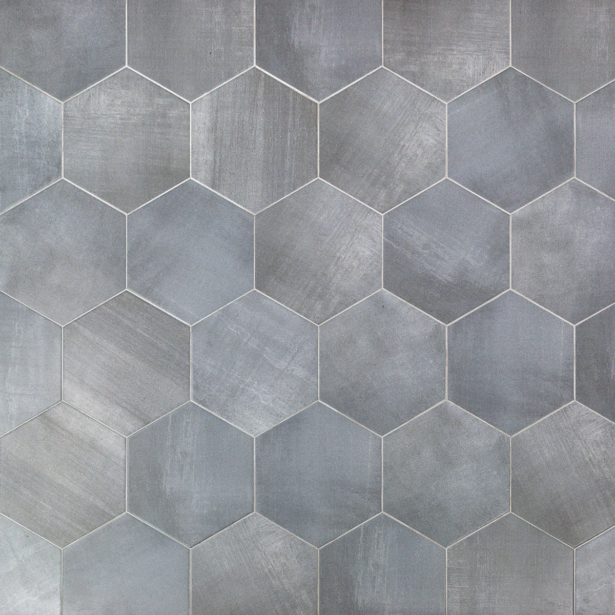Artmore Tile Watson Grigio 10-in x 11-in Matte Porcelain Encaustic Hexagon Floor and Wall Tile product image