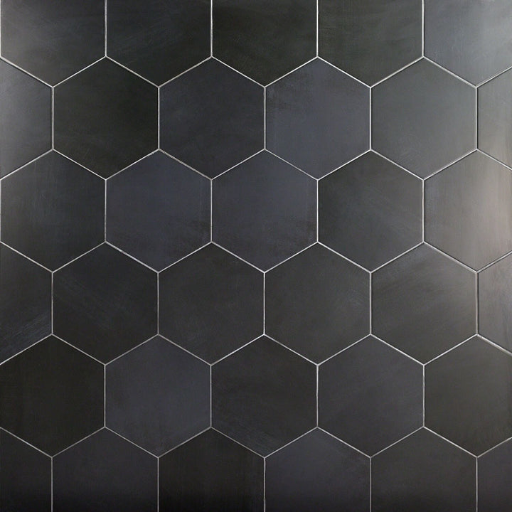 Artmore Tile Watson Antracite 10-in x 11-in Matte Porcelain Encaustic Hexagon Floor and Wall Tile product image