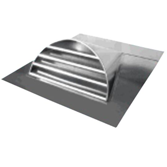 Art's Sheet Metal 24" Half Round Dormer Vent with Shingle Base, 100 Sq. In. NFVA