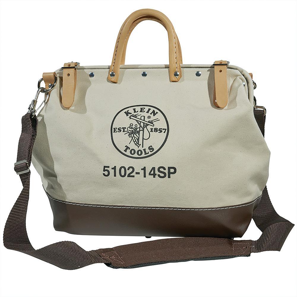 Deluxe Tool Bag, Canvas, 13 Pockets, 18-Inch - Super Arbor