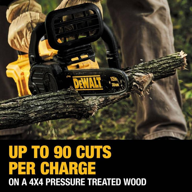 12 in. 20V MAX Lithium-Ion Cordless Brushless Chainsaw (Tool Only)