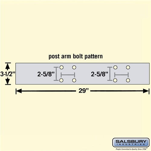 Deluxe 2-Sided In-Ground Mailbox Post for Four Roadside Mailboxes - White