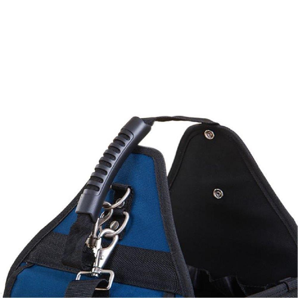 10 in. Open Electric Tool Bag in Black and Blue - Super Arbor