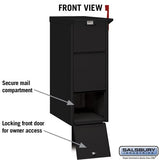 Durable Aluminum Mail Package Drop with Secure Locking Doors and USPS Approval